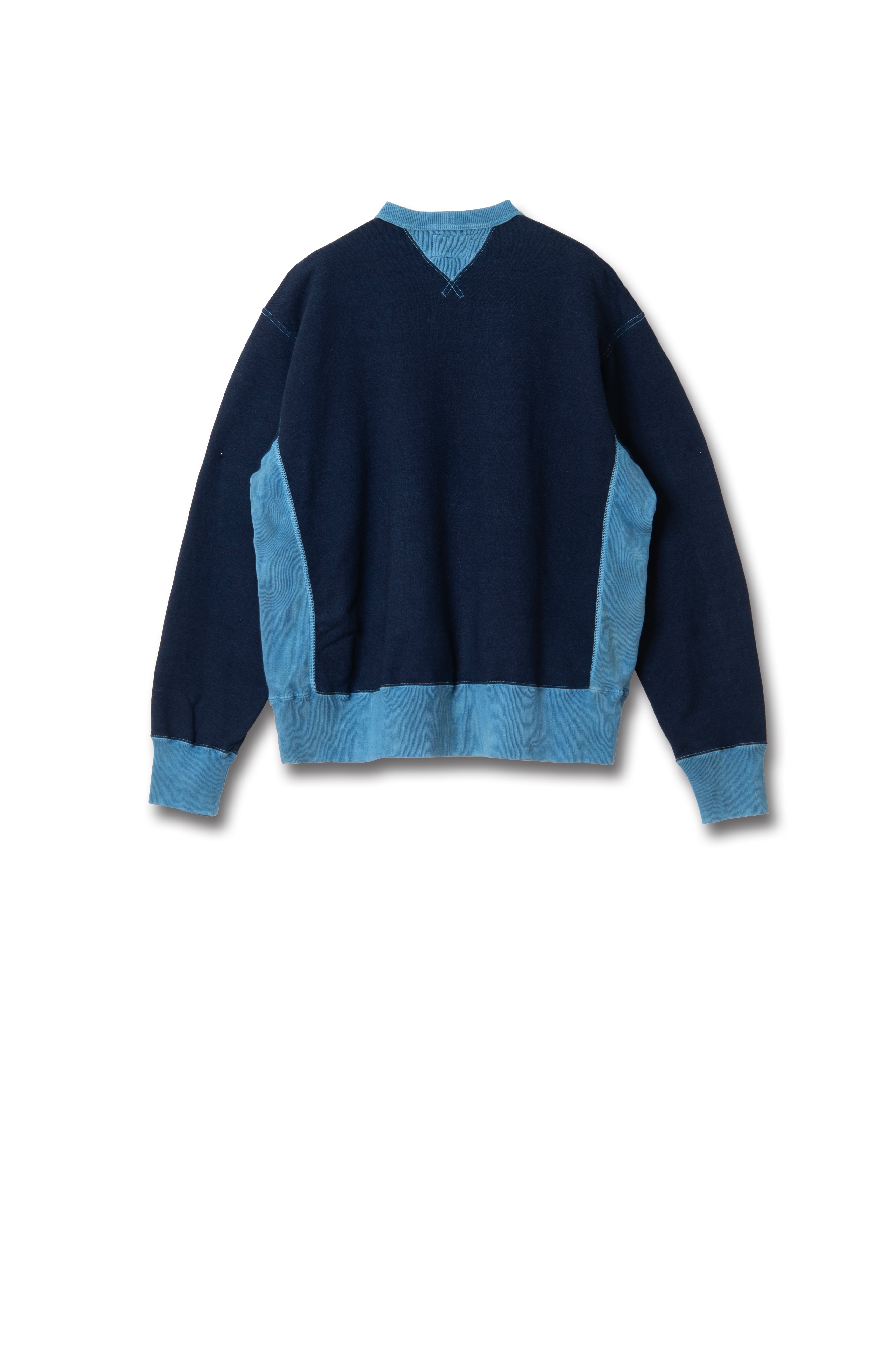 STUDIO D'ARTISAN - PRE-ORDER: EDITION OF 100 - KYOTO AQUA INDIGO SWEATSHIRT IN ASAGI - Tempo