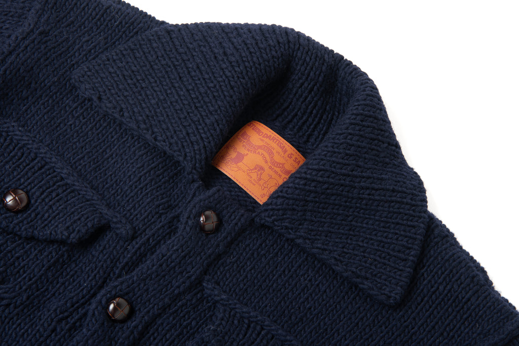 STUDIO D'ARTISAN - PRE-ORDER - PERUVIAN HAND-KNIT IN NAVY - Tempo