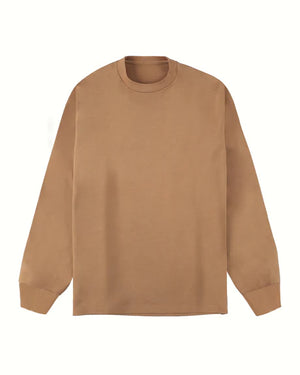 Crew Neck T Long Organic Twin Jersey | Hazel - Tempo