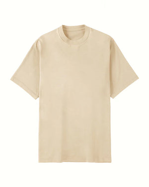 Crew Neck T Organic Twin Jersey | Ivory - Tempo