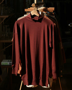 US005 MIL Mock Neck Long Sleeve in Mahogany