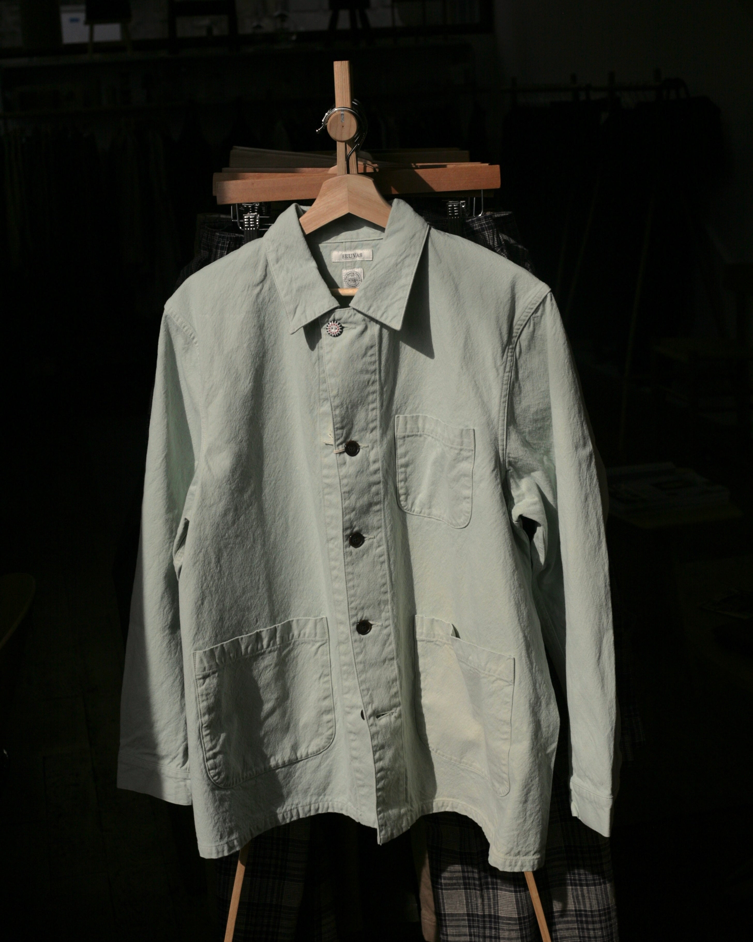 SEUVAS - Matcha Dyed 10oz Kurashiki Hampu Coverall - Tempo