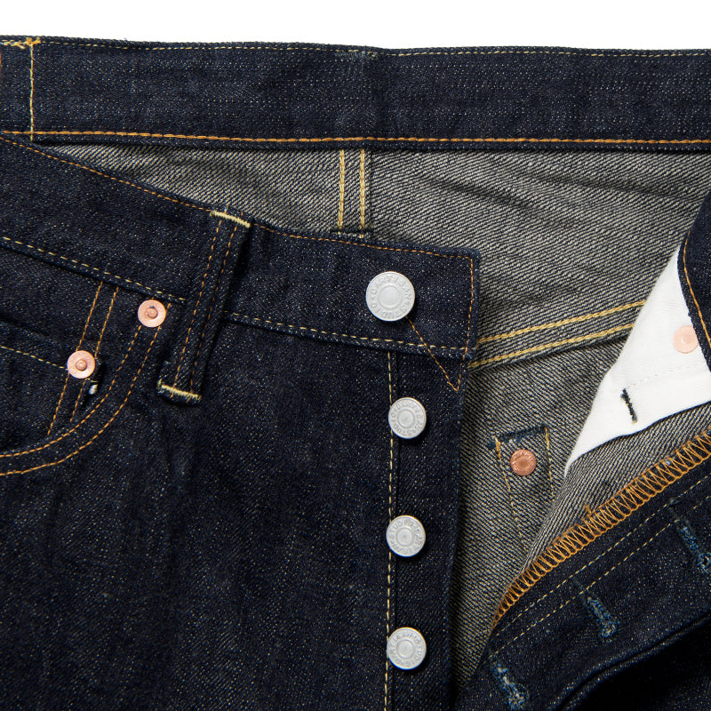 STUDIO D'ARTISAN - 14oz G3 Shuttle Loom High-Rised Tapered Selvedge Jeans - Tempo