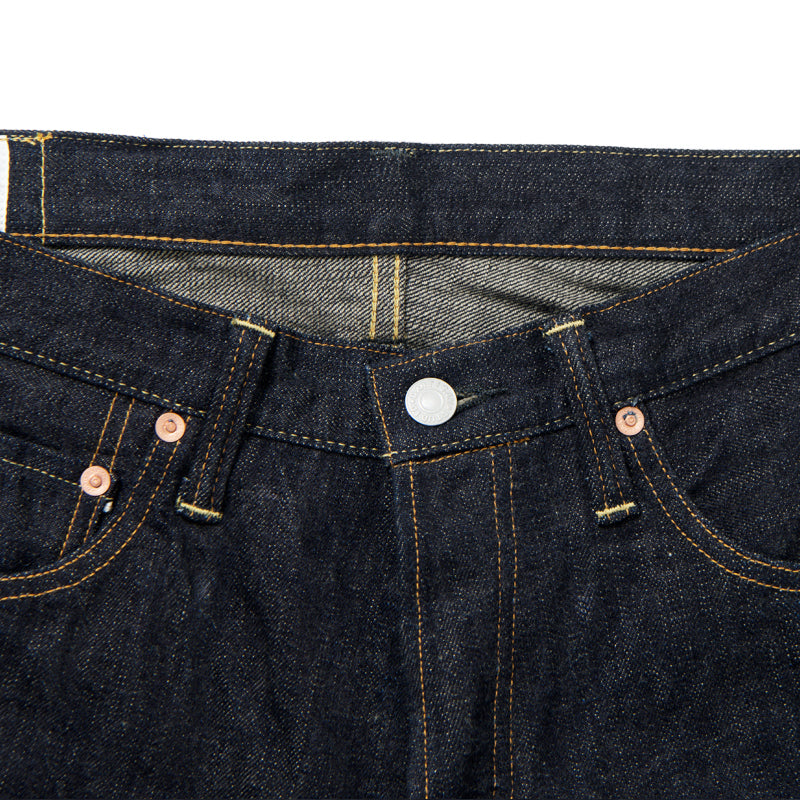 STUDIO D'ARTISAN - 14oz G3 Shuttle Loom High-Rised Tapered Selvedge Jeans - Tempo