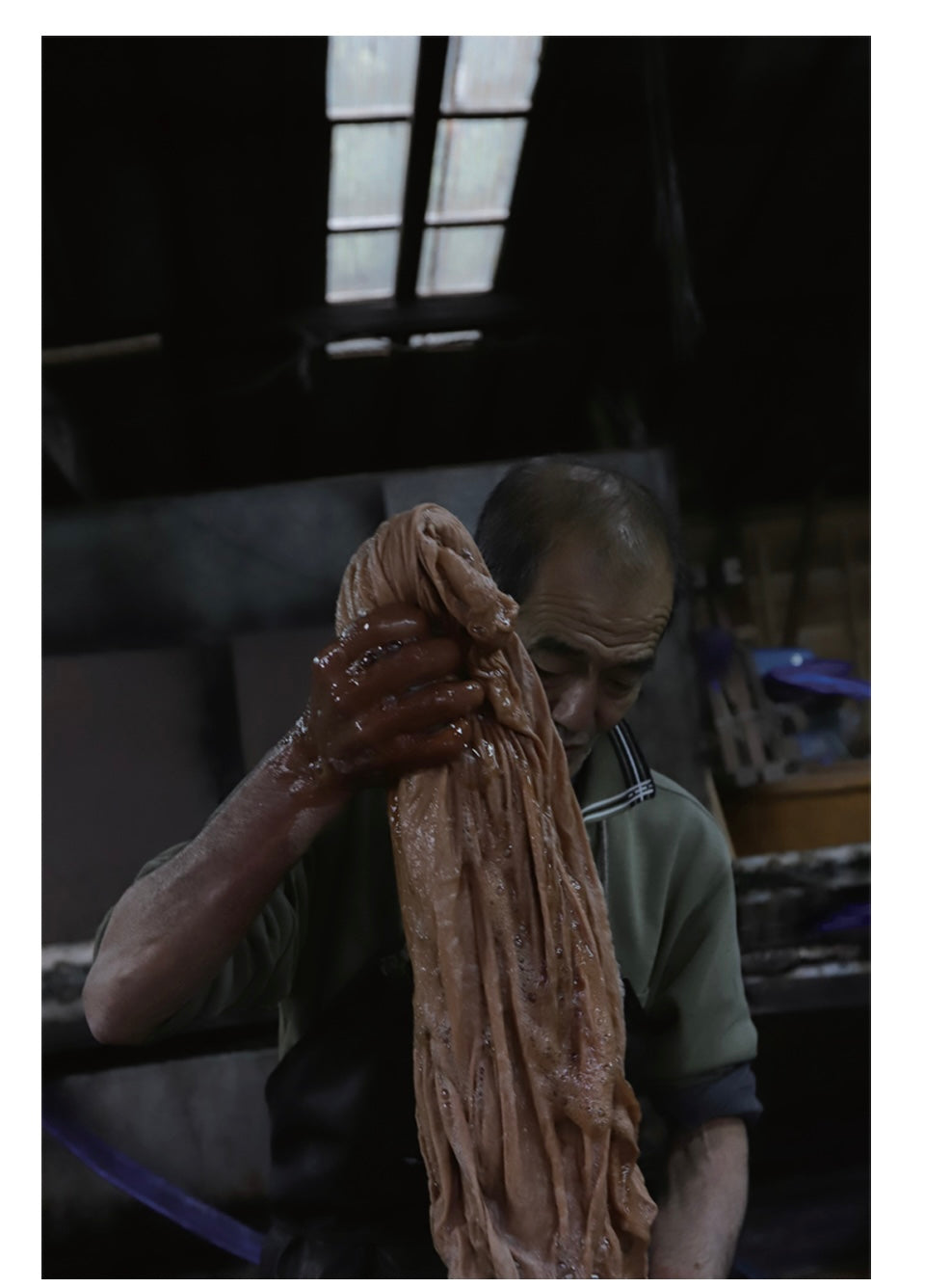 STUDIO D'ARTISAN - 45th Anniversary 18oz Amami Dorozome Mud-Dyed Indigo Type II Selvedge Denim Jacket SP-121 - Tempo