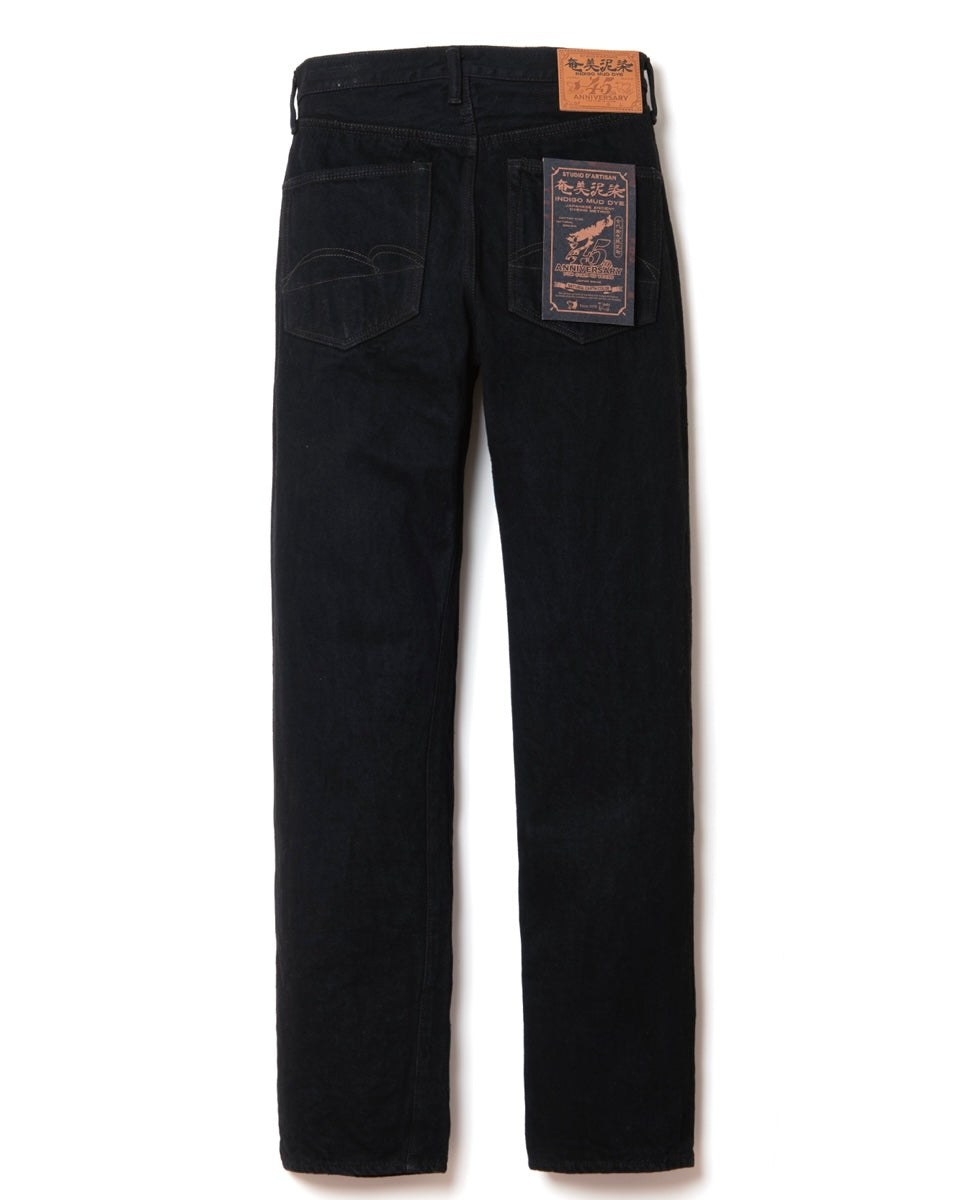 45. Jubiläum 18oz Amami Dorozome Schlammgefärbte Indigo Regular Straight Selvedge Jeans SP-120