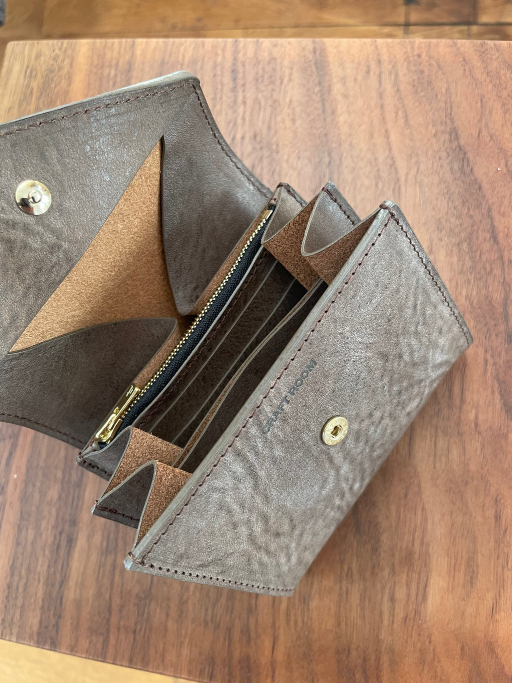 YOKO SAKAMOTO - Vachetta Veg Tanned Leather Wallet - Tempo