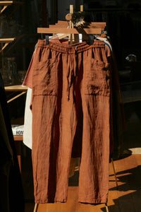 Cutch Hand-Dyed Hemp Easy Trousers