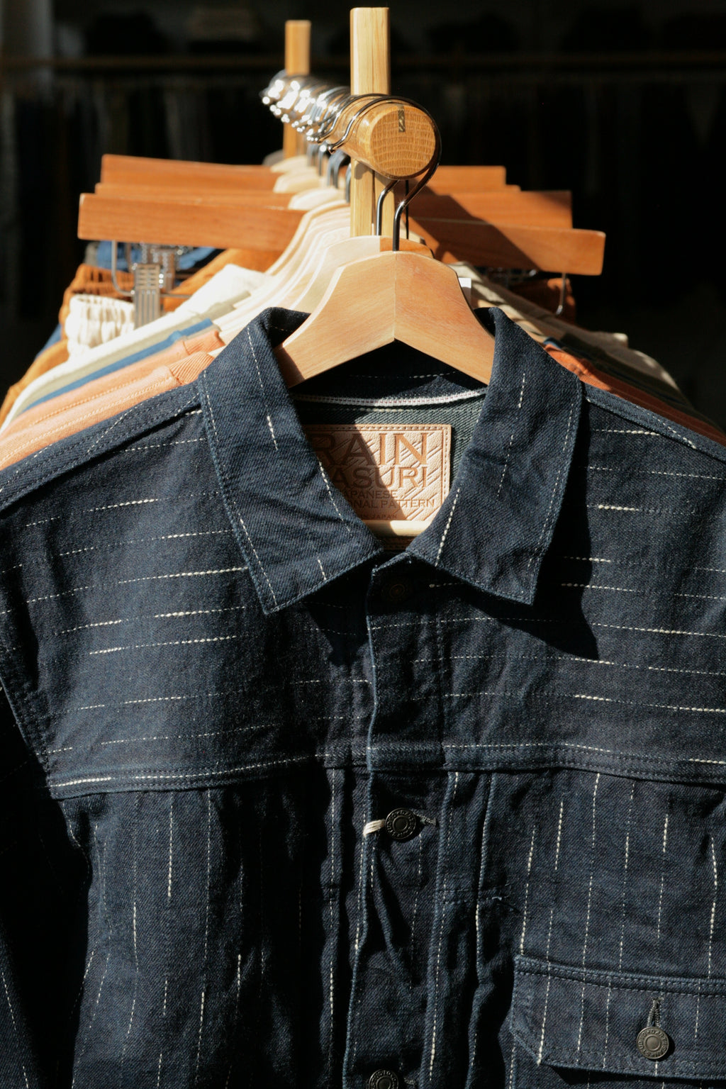 STUDIO D'ARTISAN - 14oz RAIN Kasuri Type I Selvedge Denim Jacket OW - Tempo