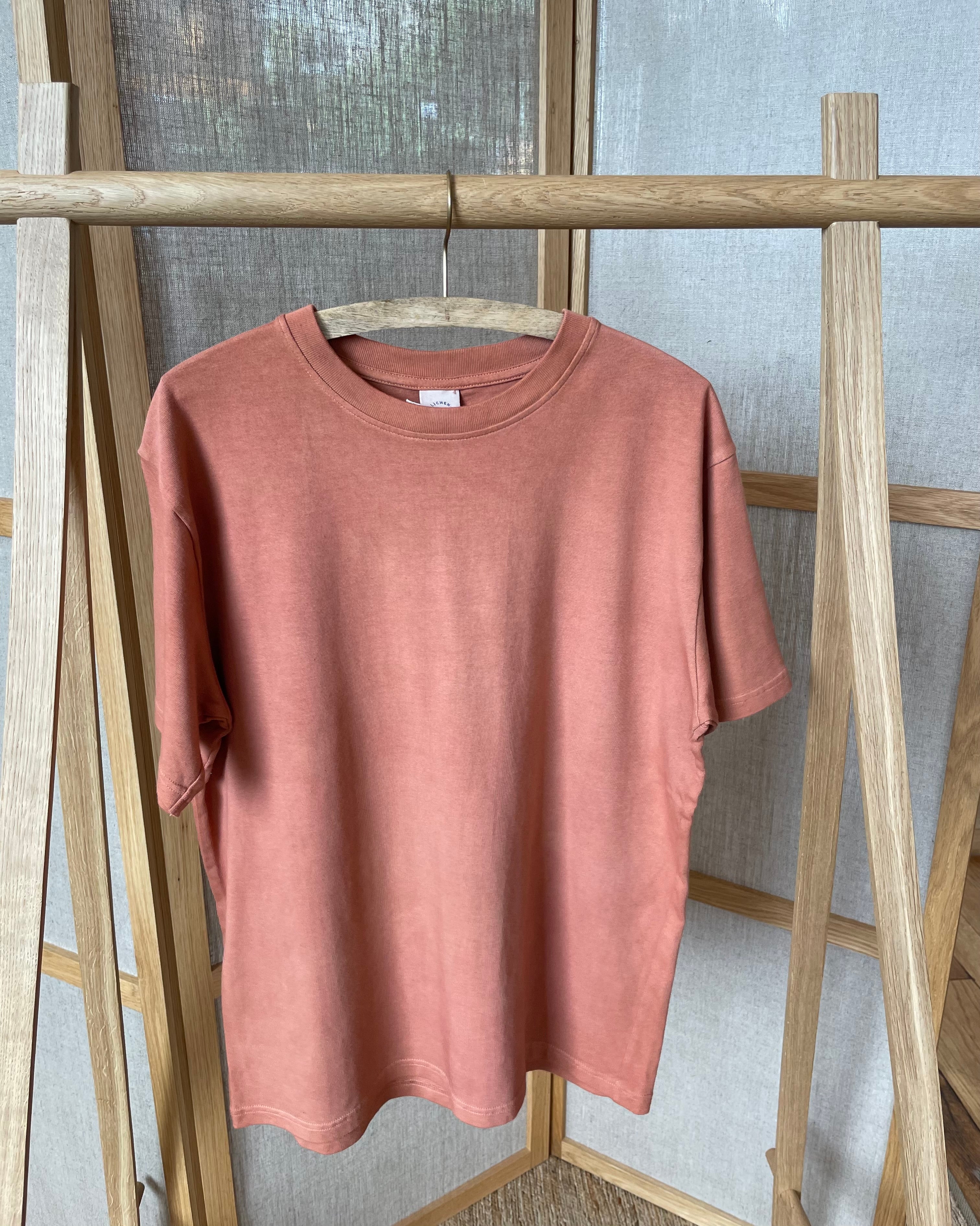 LICHEN GOODS - Cotton T-Shirt | Cutch & Madder Hand-dyed - Tempo