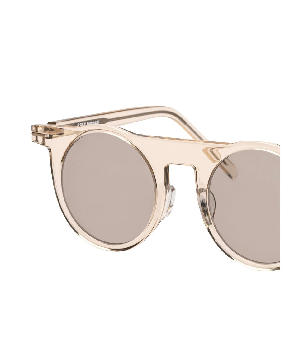 ISSEY MIYAKE EYES - GEOMETRY BOSTON Sun - Pebble Beige - Cellulose Acetate - Tempo