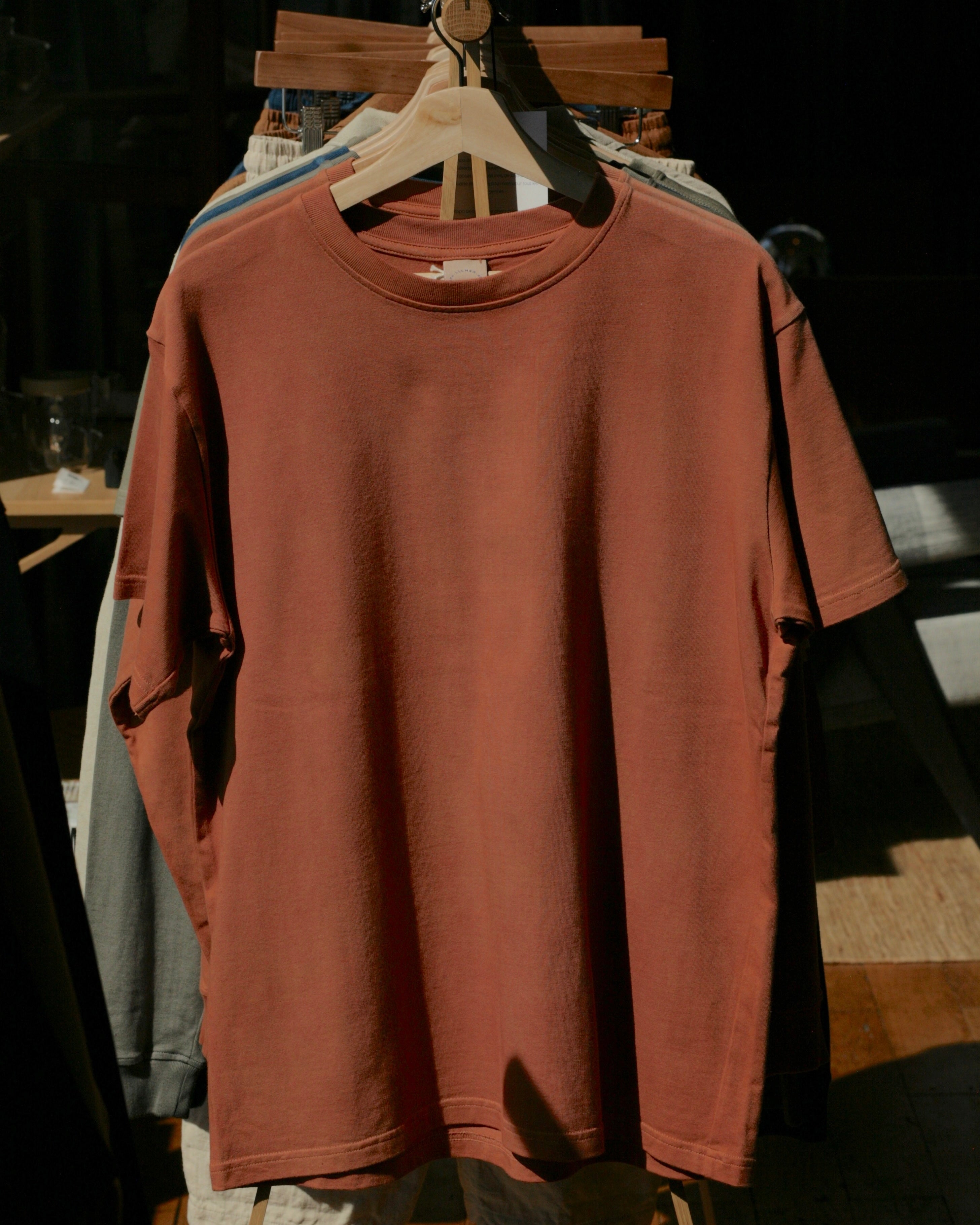 LICHEN GOODS - Cotton T-Shirt | Cutch & Madder Hand-dyed - Tempo