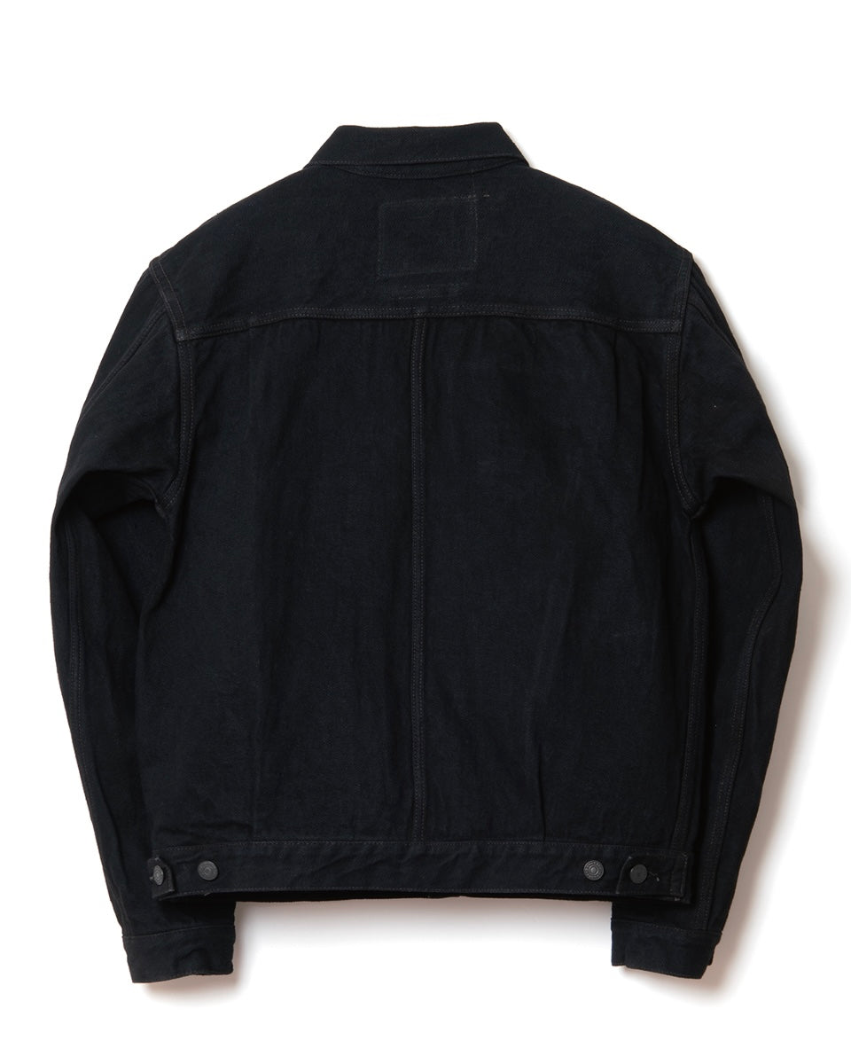 STUDIO D'ARTISAN - 45th Anniversary 18oz Amami Dorozome Mud-Dyed Indigo Type II Selvedge Denim Jacket SP-121 - Tempo