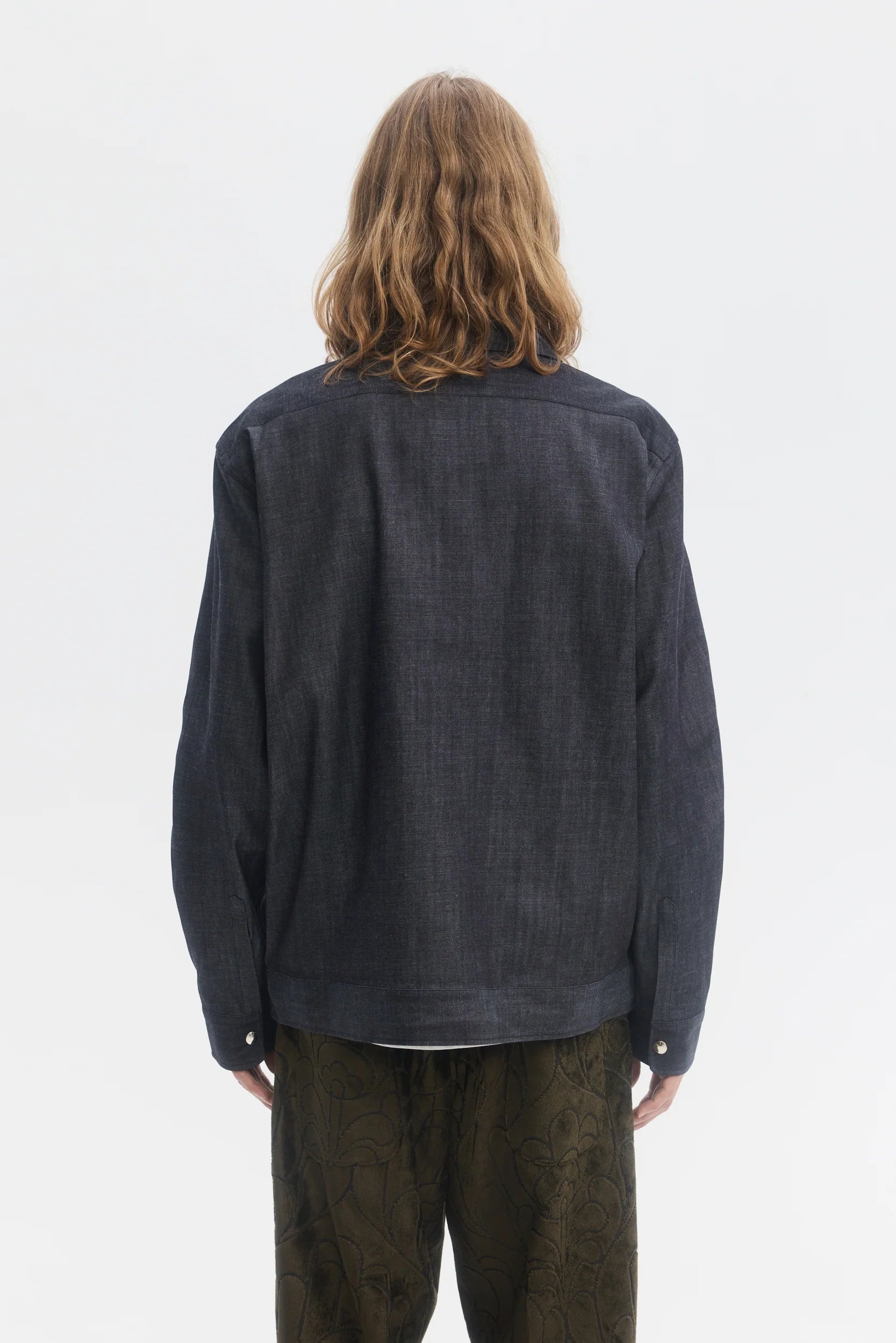 Raw Denim Technical Blouson in Indigo