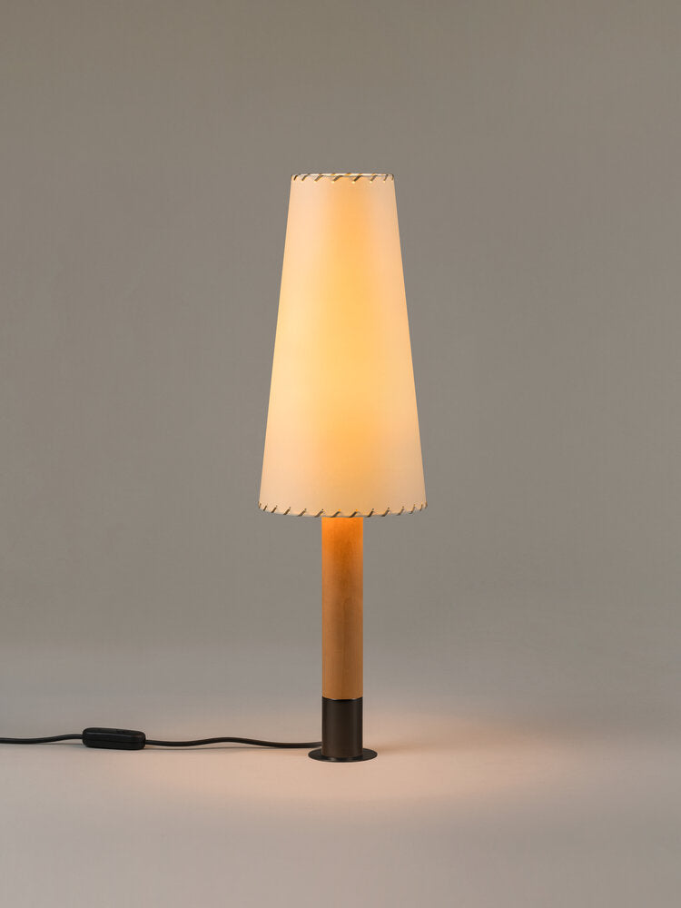 Básica M2 Birch Wood and Parchment Lamp - Tempo
