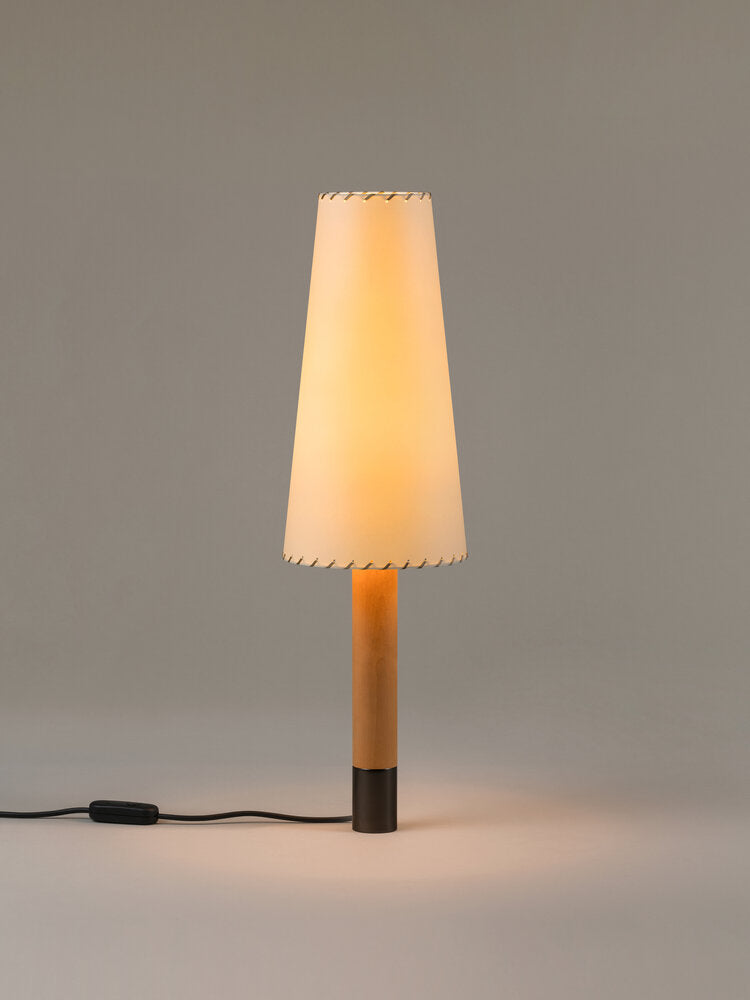 Básica M2 Birch Wood and Parchment Lamp - Tempo