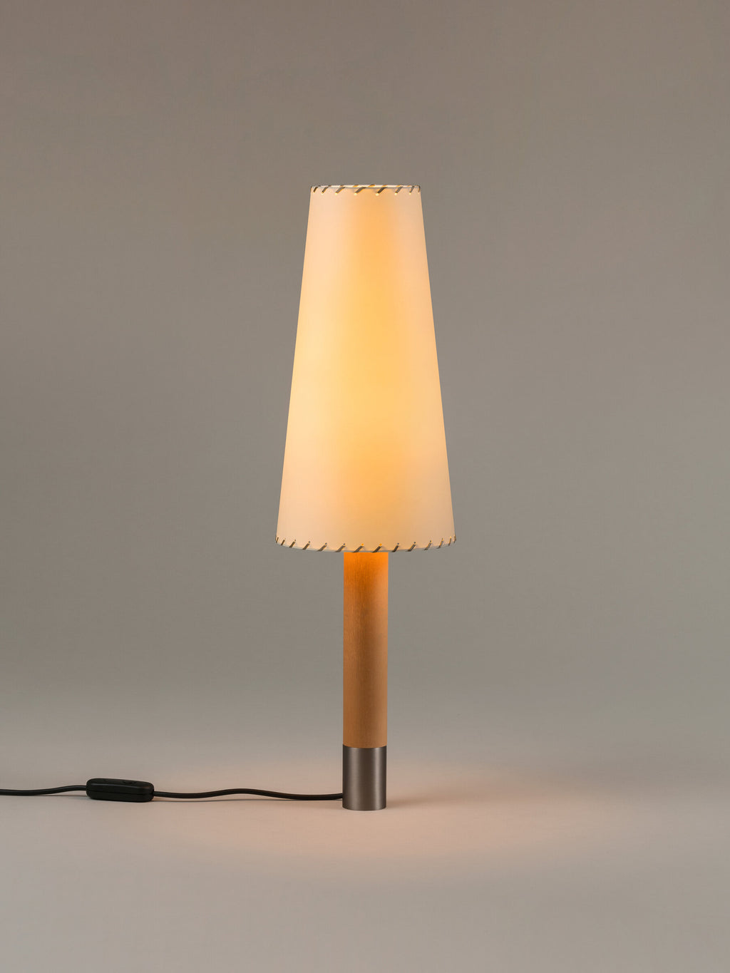 Básica M2 Birch Wood and Parchment Lamp - Tempo