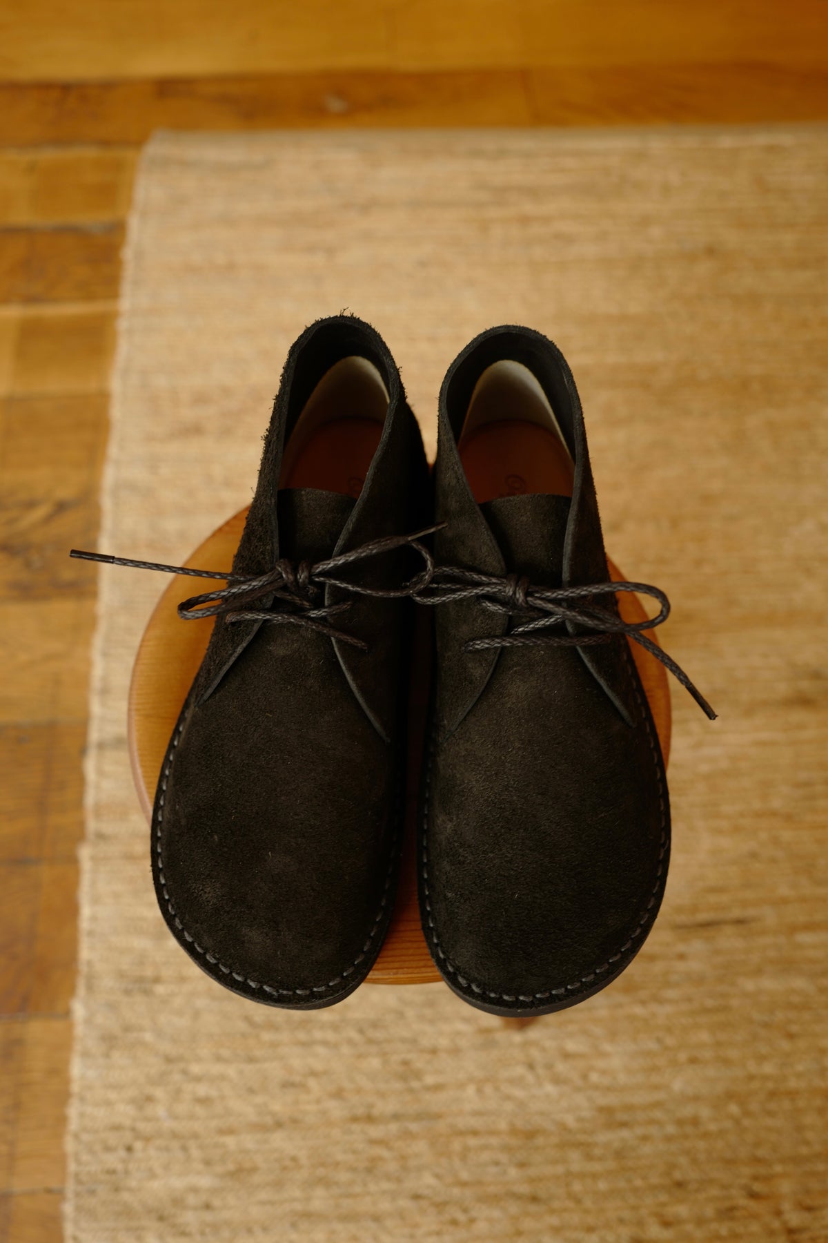 Ives en cuir de vachette velours noir