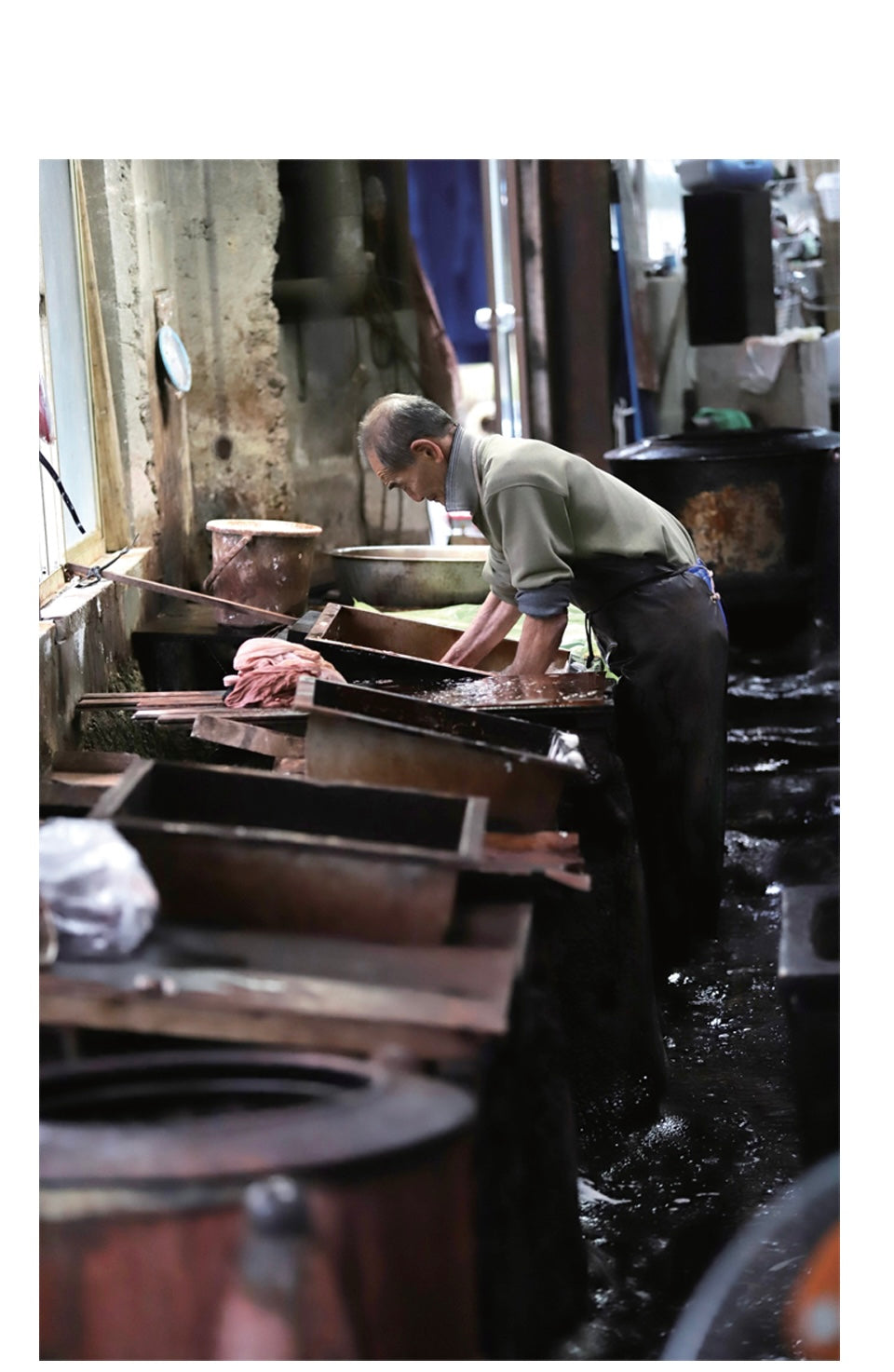 STUDIO D'ARTISAN - 45th Anniversary 18oz Amami Dorozome Mud-Dyed Indigo Type II Selvedge Denim Jacket SP-121 - Tempo