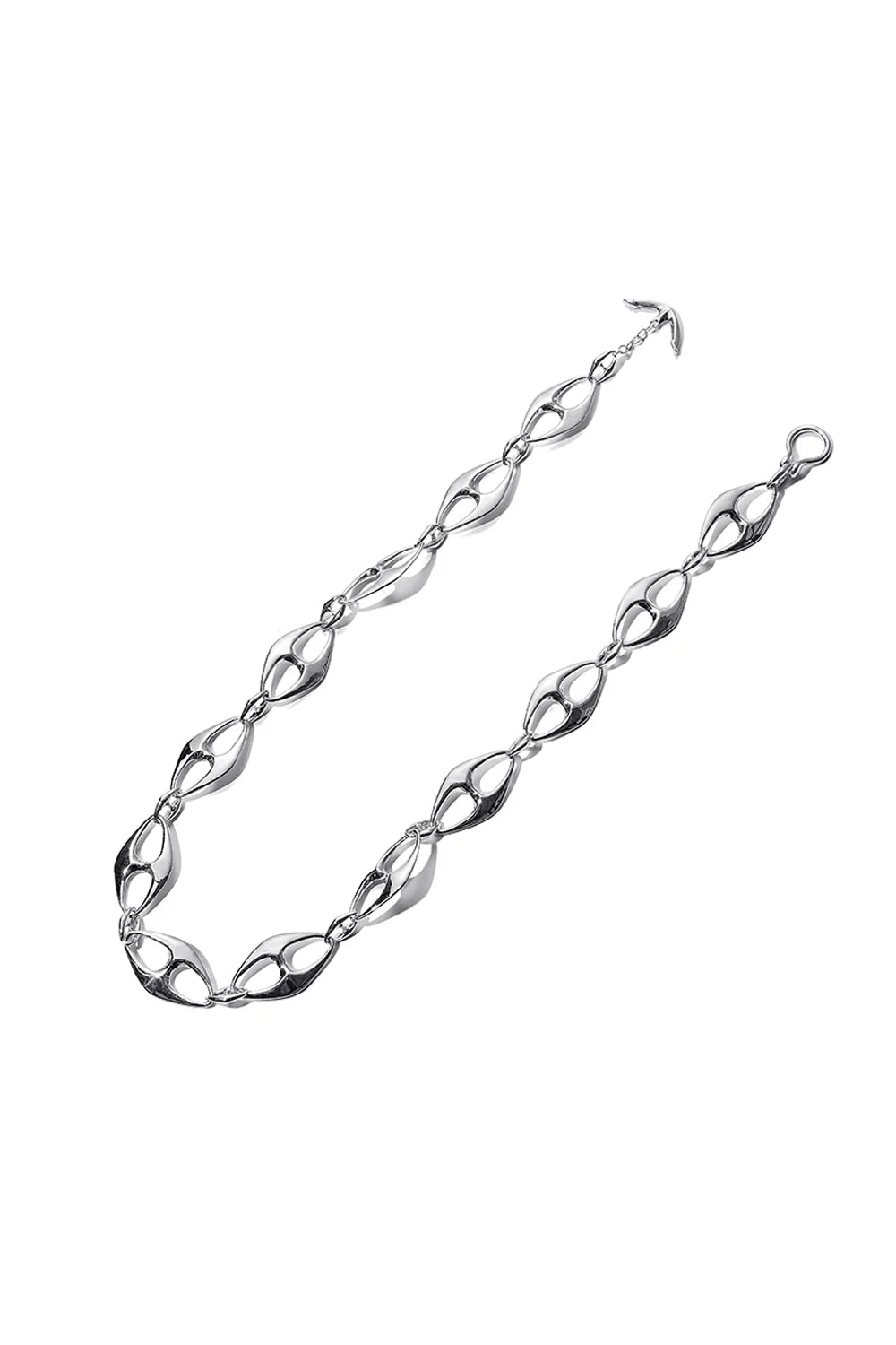 COLDFRAME - Handcrafted 925 CF Large Anchor Chain Necklace - Tempo