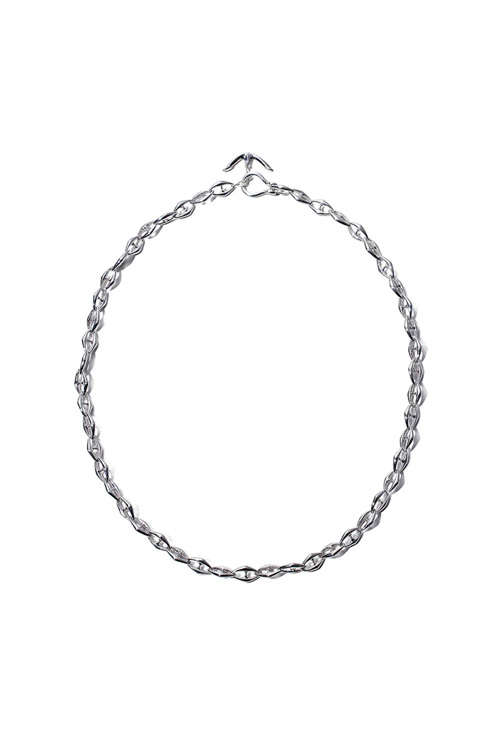 COLDFRAME - Handcrafted 925 CF Small Anchor Chain Necklace - Tempo