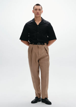 Linen Parachute Trousers | Sand - Tempo