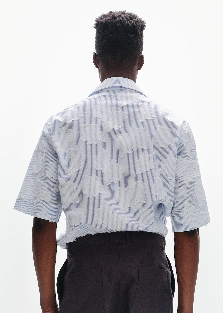 Linen Straight Trousers | Teal Grey - Tempo