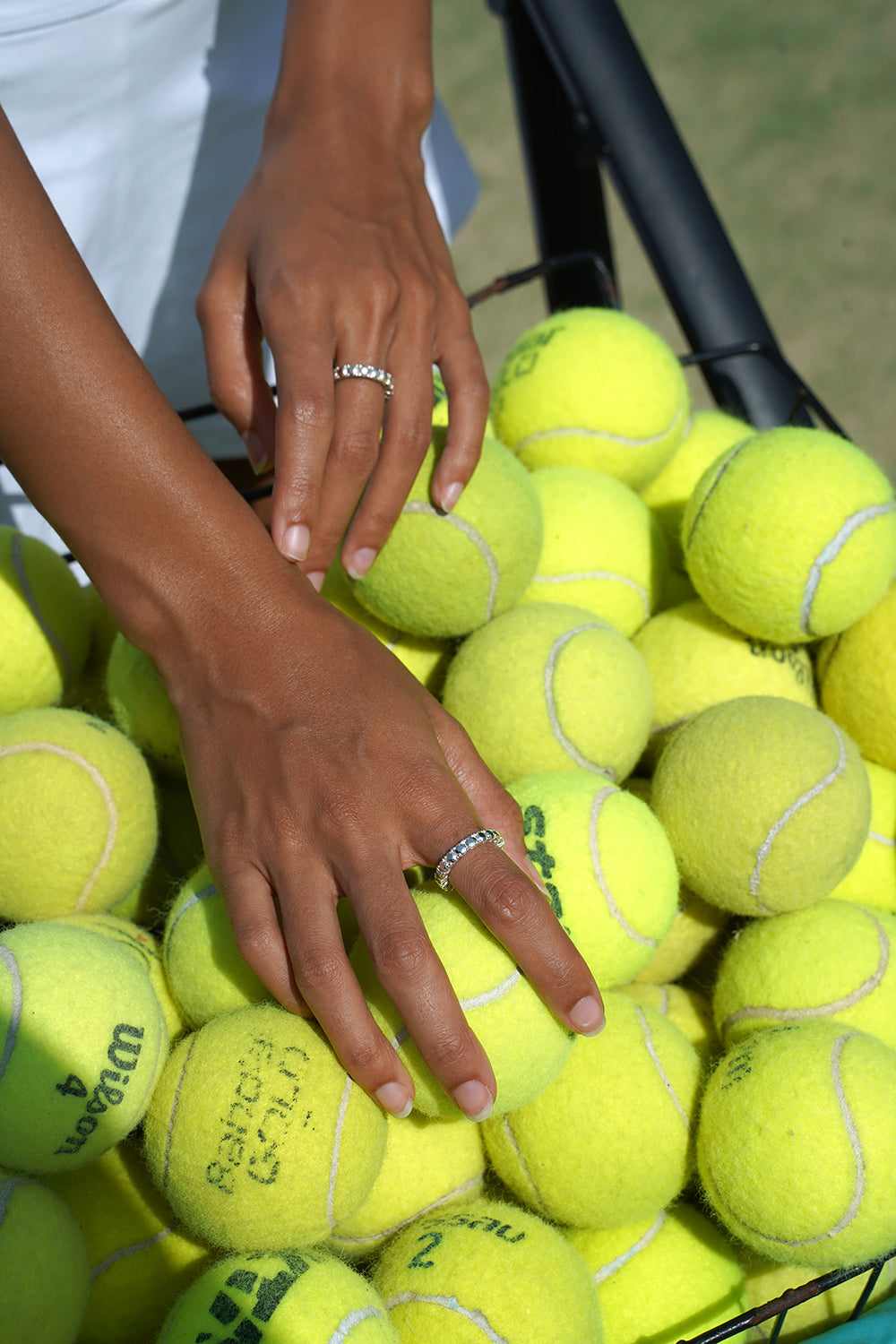 COLFRAME 925 Silver Hand-Crafted Tennis Ring | Tempo Design Store