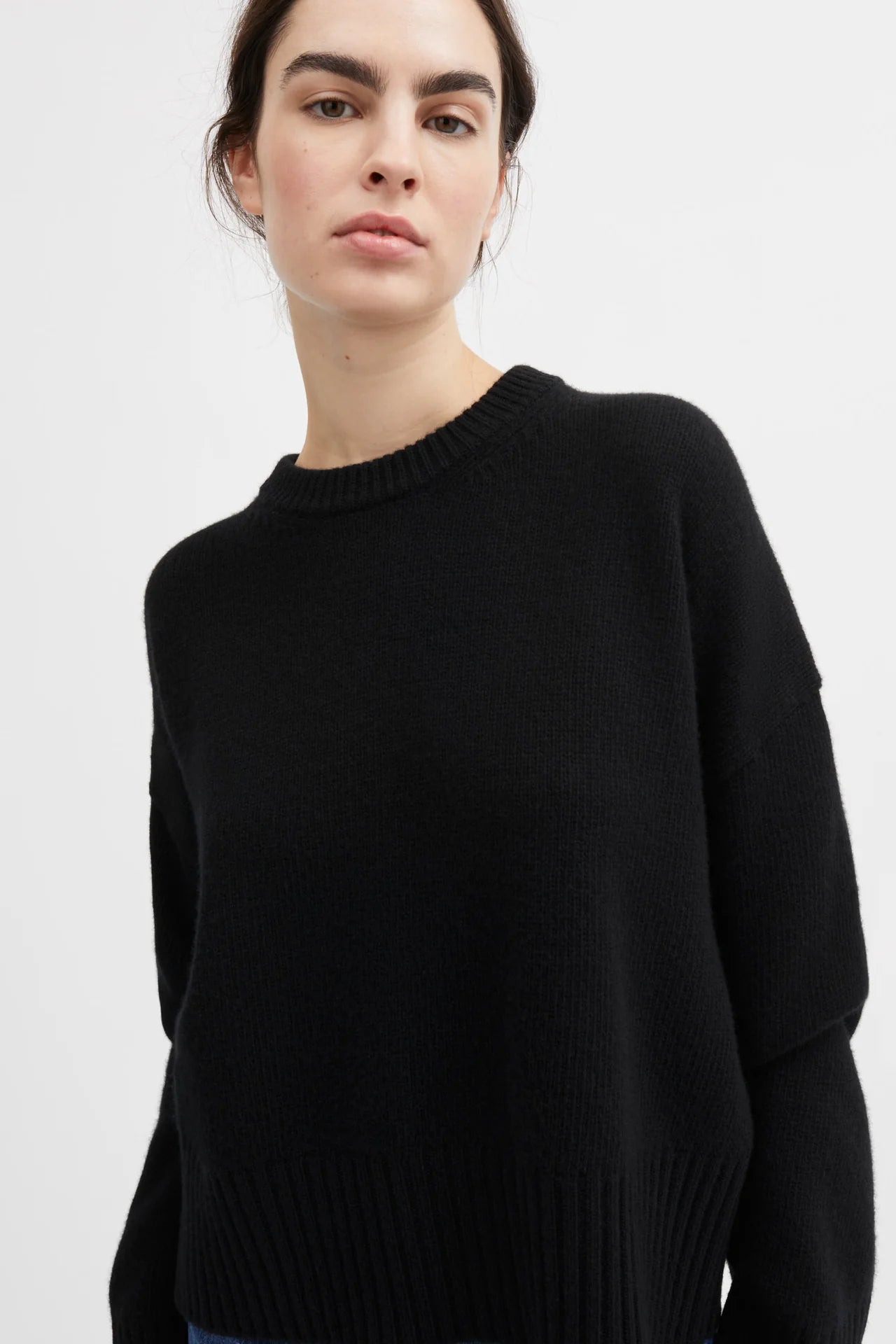 SKALL STUDIO - Campa Merino Wool Jumper in Black - Tempo