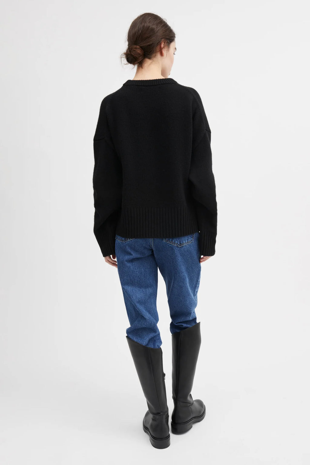 SKALL STUDIO - Campa Merino Wool Jumper in Black - Tempo