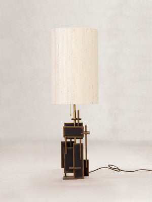 x+l 09 Cardhouse Lamp - Distressed Black or Z4 Walnut - Tempo