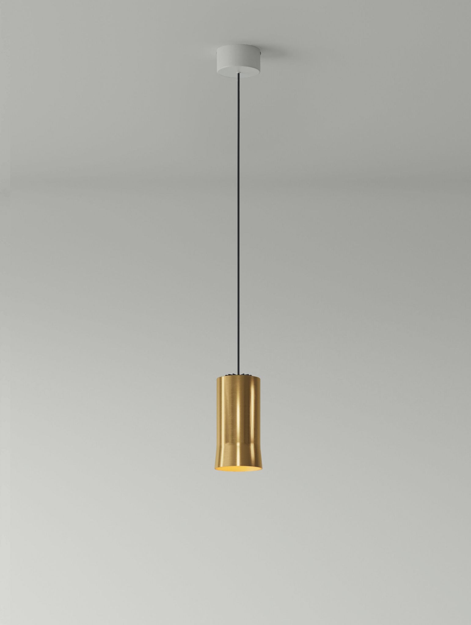 Cirio Simple Pendant Lamps in Porcelain or Brass - Tempo