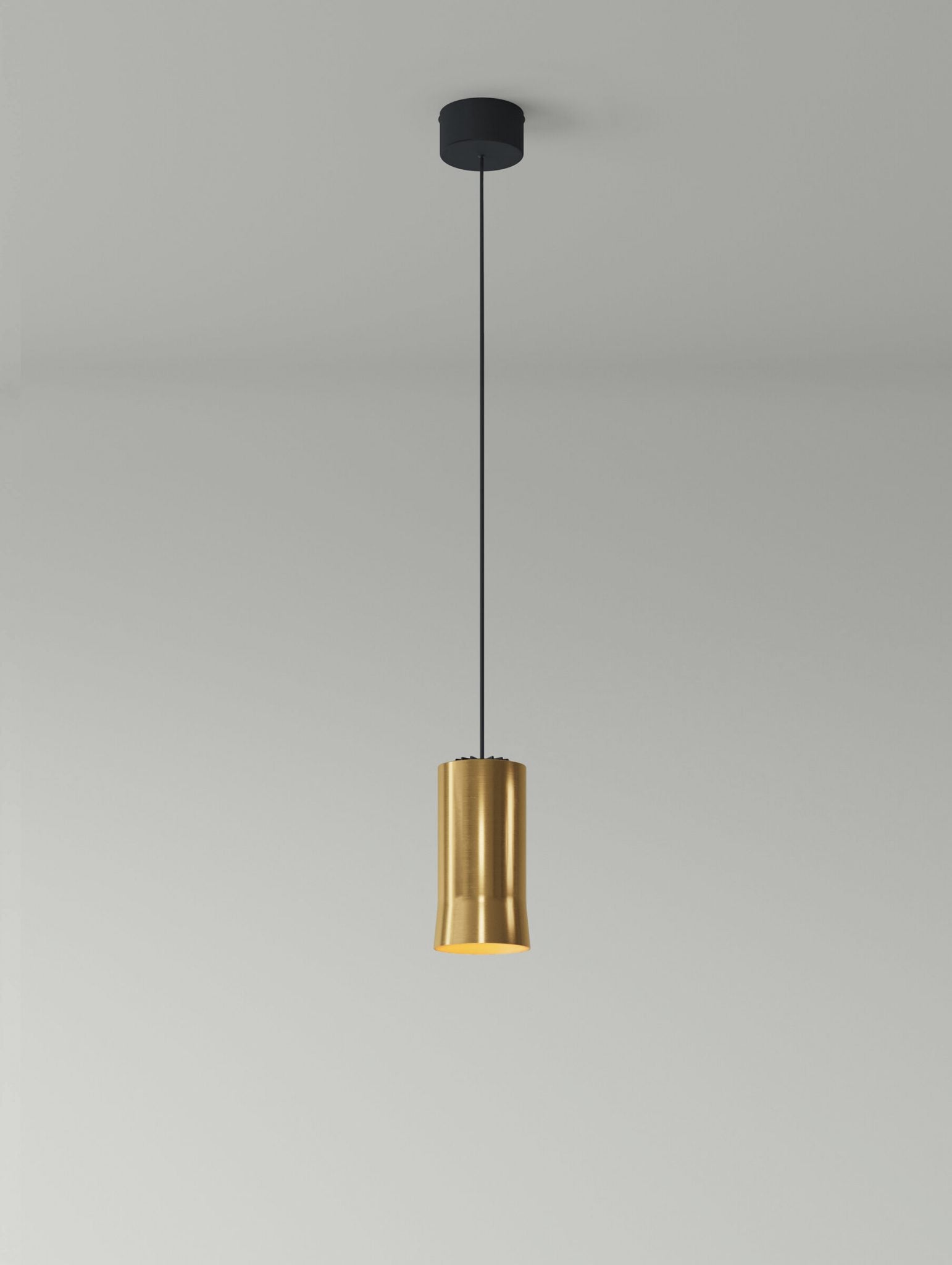 Cirio Simple Pendant Lamps in Porcelain or Brass - Tempo