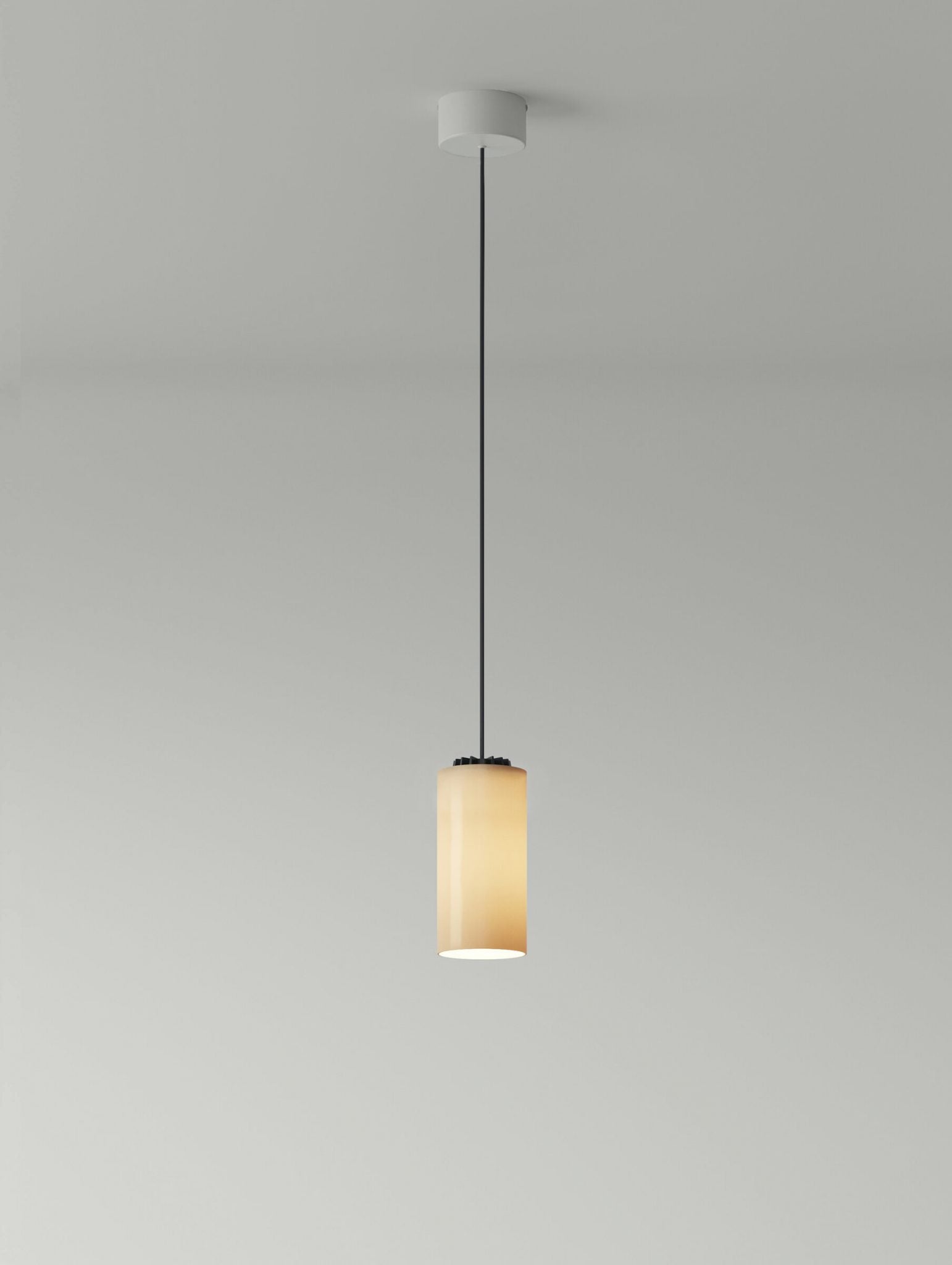 Cirio Simple Pendant Lamps in Porcelain or Brass - Tempo
