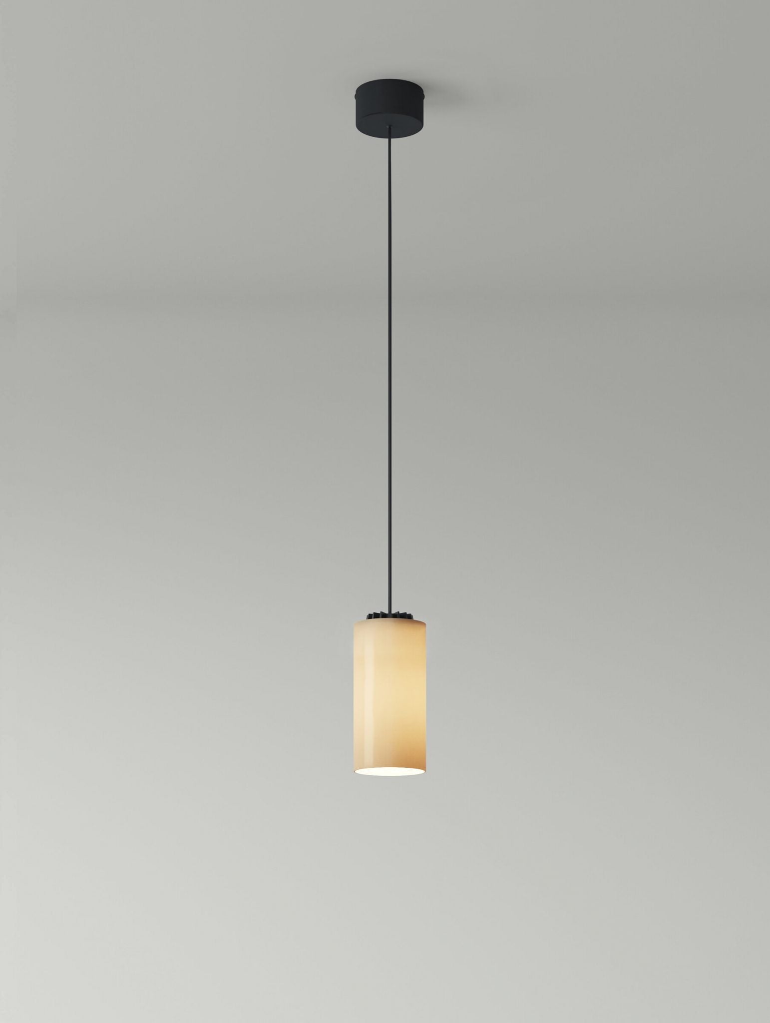Cirio Simple Pendant Lamps in Porcelain or Brass - Tempo