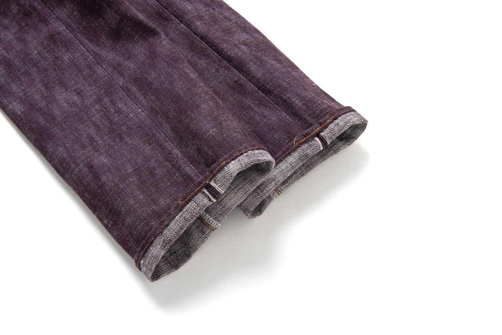 STUDIO D'ARTISAN - Pre-Order: FUTA AI Indigo & Madder Dyed 16oz. Selvedge Jeans - Regular Straight - Tempo