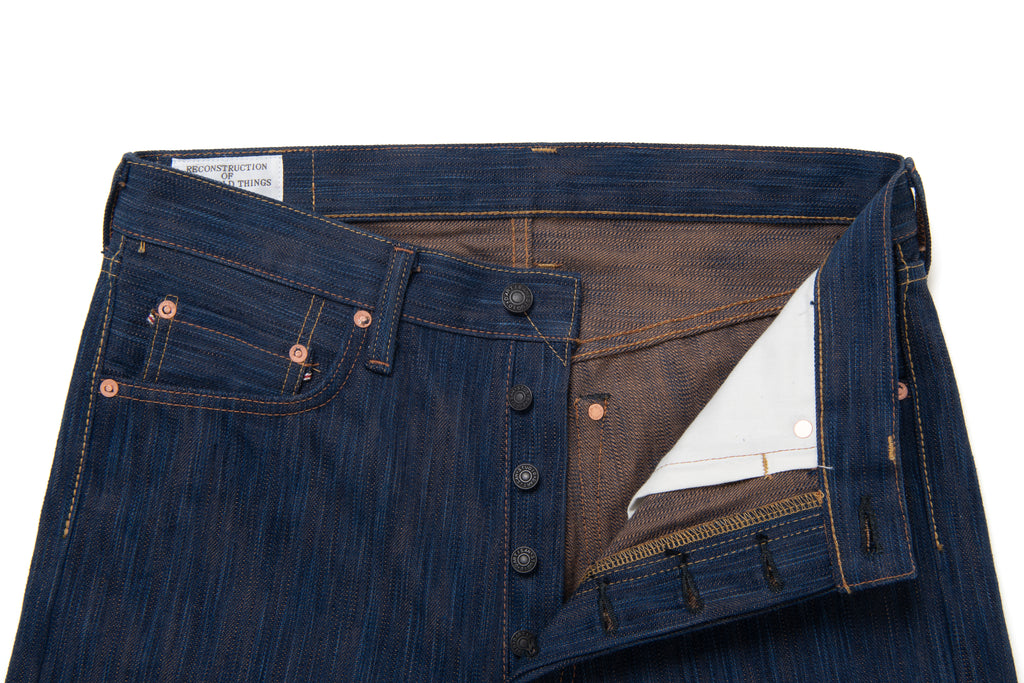 STUDIO D'ARTISAN - Pre-Order: Kakishibu  Awa Sho-Ai 16.5oz Selvedge Denim - Regular Straight - Tempo