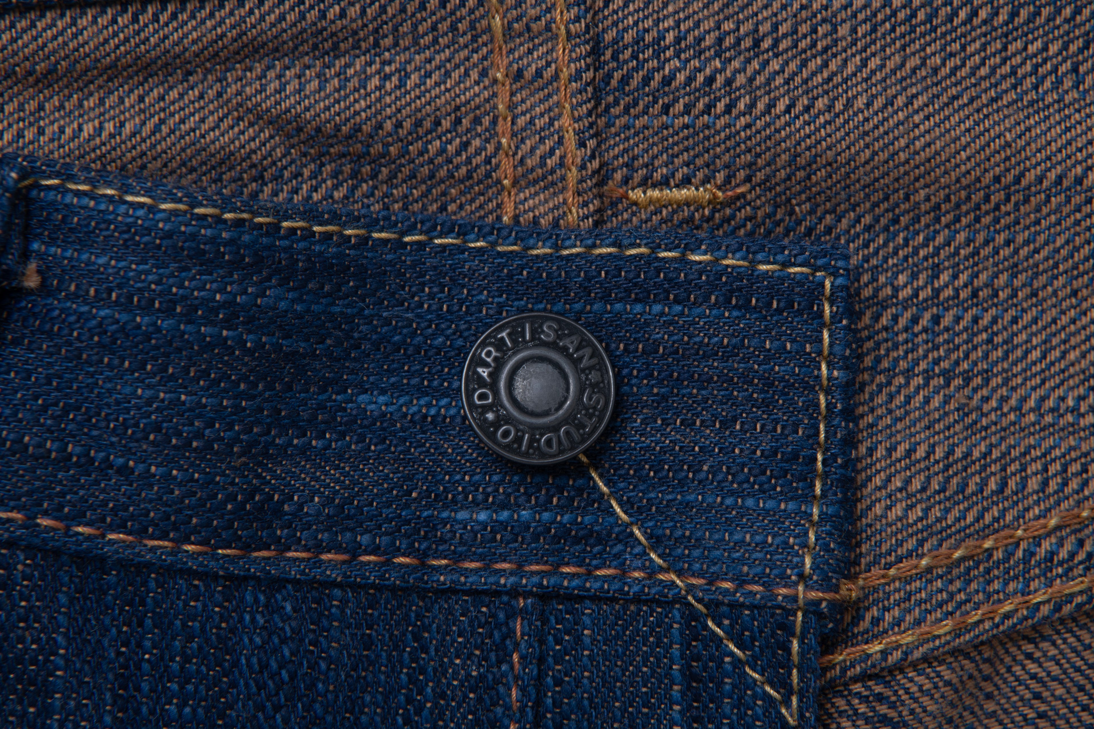 STUDIO D'ARTISAN - Pre-Order: Kakishibu  Awa Sho-Ai 16.5oz Selvedge Denim - Regular Straight - Tempo
