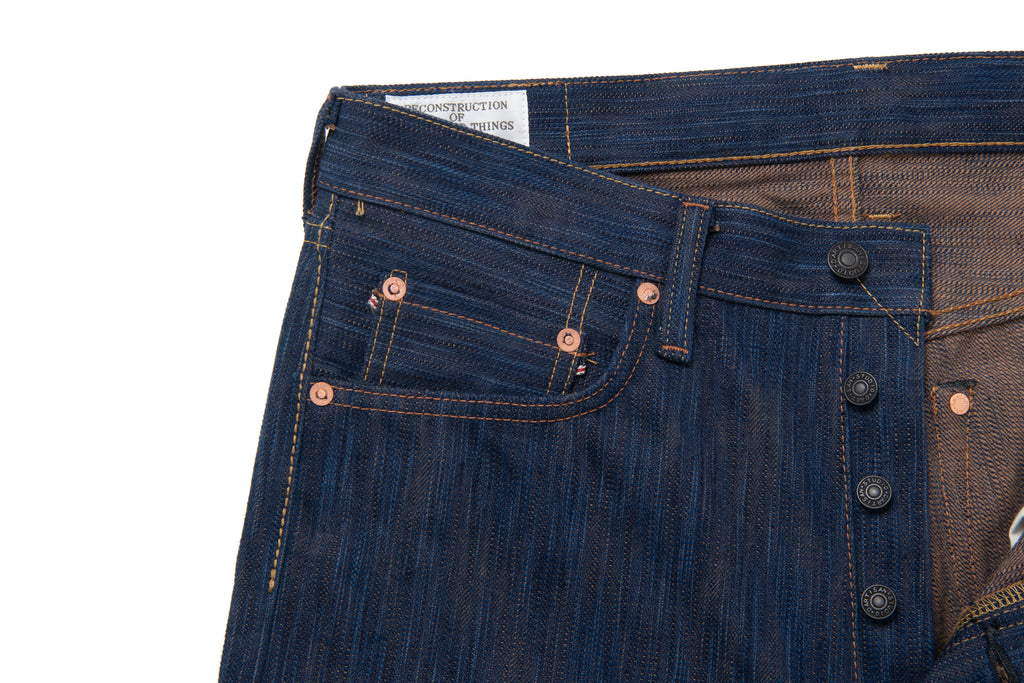 STUDIO D'ARTISAN - Pre-Order: Kakishibu  Awa Sho-Ai 16.5oz Selvedge Denim - Regular Straight - Tempo