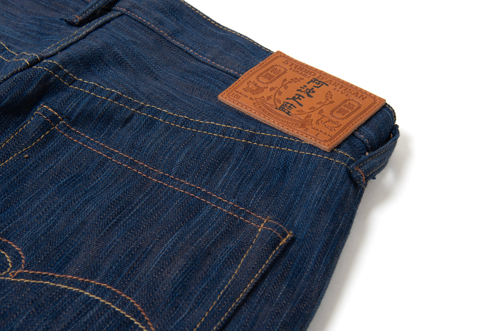 STUDIO D'ARTISAN - Pre-Order: Kakishibu  Awa Sho-Ai 16.5oz Selvedge Denim - Regular Straight - Tempo