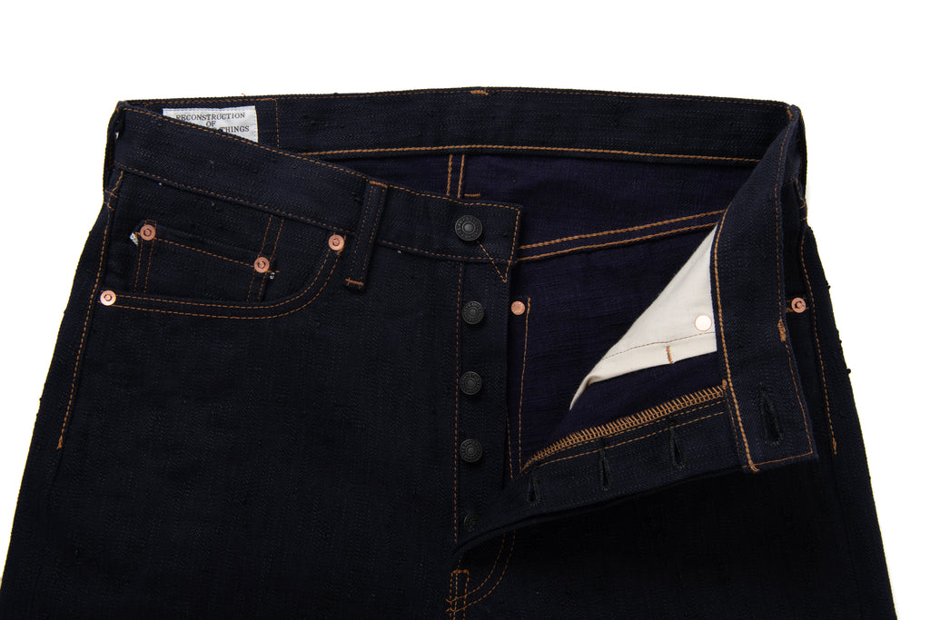 STUDIO D'ARTISAN - Pre-Order: KARASU Indigo Sumi Ink 15oz Selvedge Denim Jeans - Regular Straight - Tempo