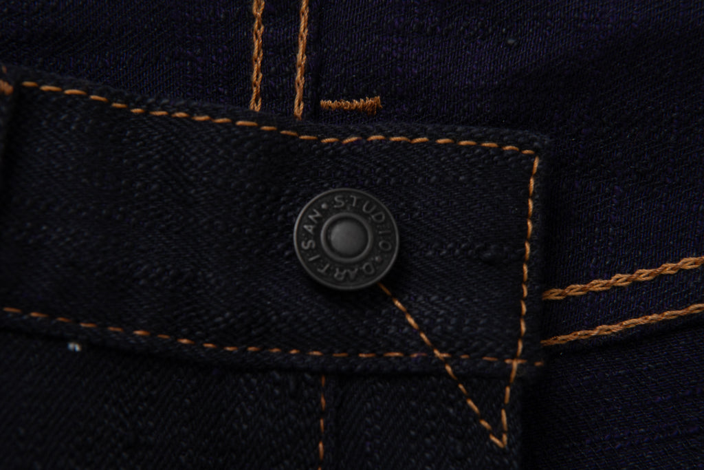 STUDIO D'ARTISAN - Pre-Order: KARASU Indigo Sumi Ink 15oz Selvedge Denim Jeans - Regular Straight - Tempo
