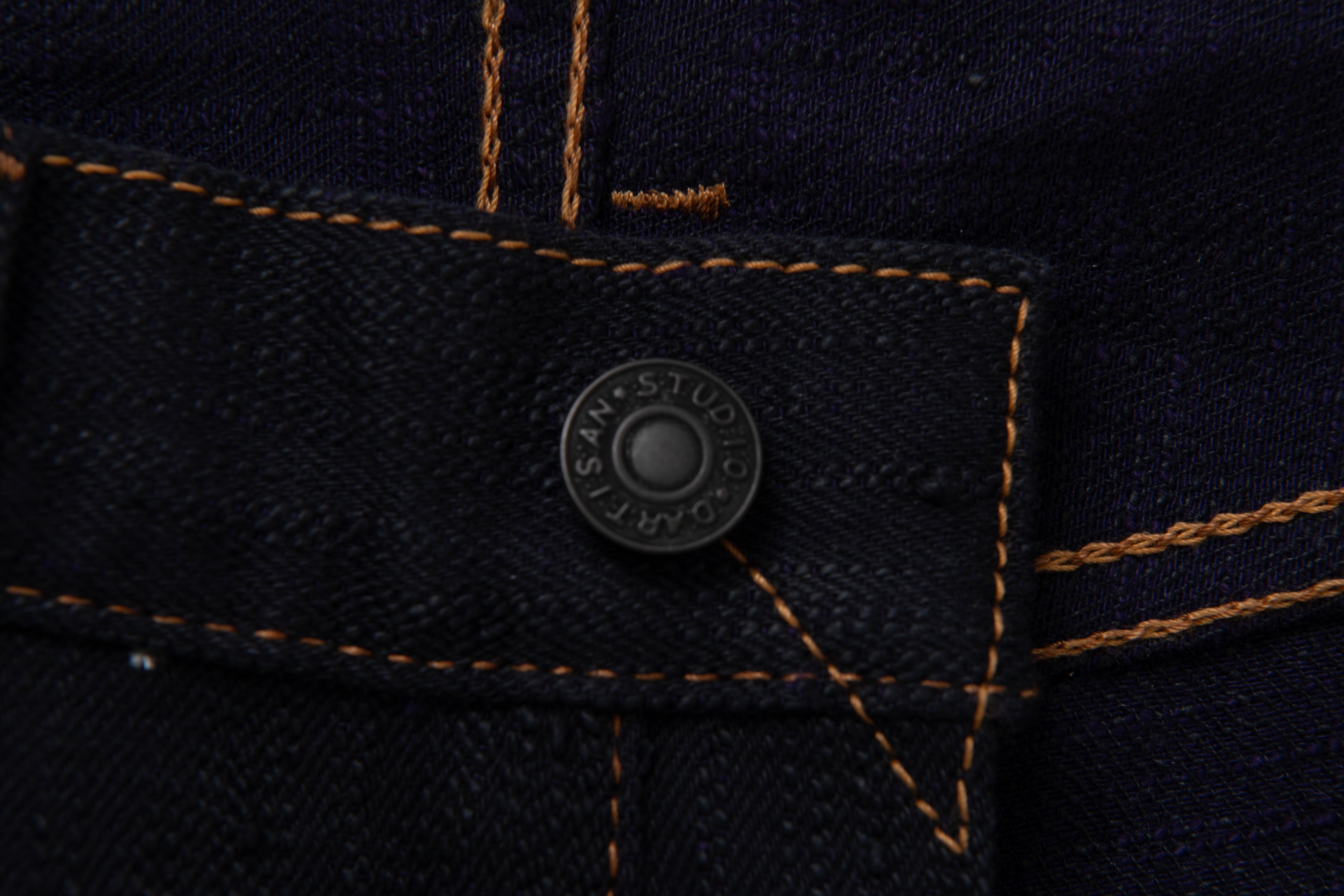 STUDIO D'ARTISAN - Pre-Order: KARASU Indigo Sumi Ink 15oz Selvedge Denim Jeans - Regular Straight - Tempo