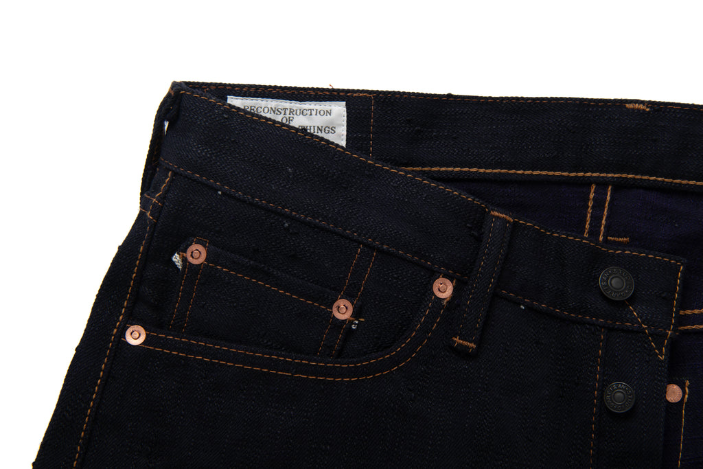 STUDIO D'ARTISAN - Pre-Order: KARASU Indigo Sumi Ink 15oz Selvedge Denim Jeans - Regular Straight - Tempo