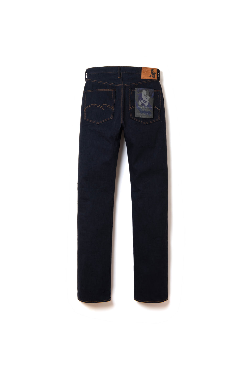 STUDIO D'ARTISAN - Pre-Order: KARASU Indigo Sumi Ink 15oz Selvedge Denim Jeans - Regular Straight - Tempo