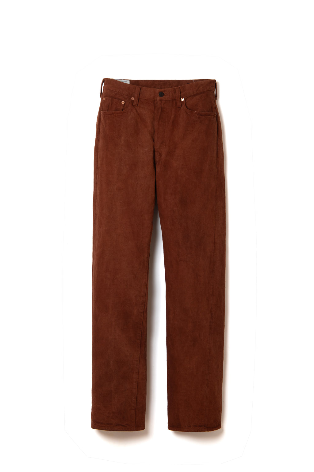 STUDIO D'ARTISAN - Pre-Order: Amami Mud Dyed 15oz. GL3 Selvedge Denim Jeans - Regular Straight - Brown - Tempo