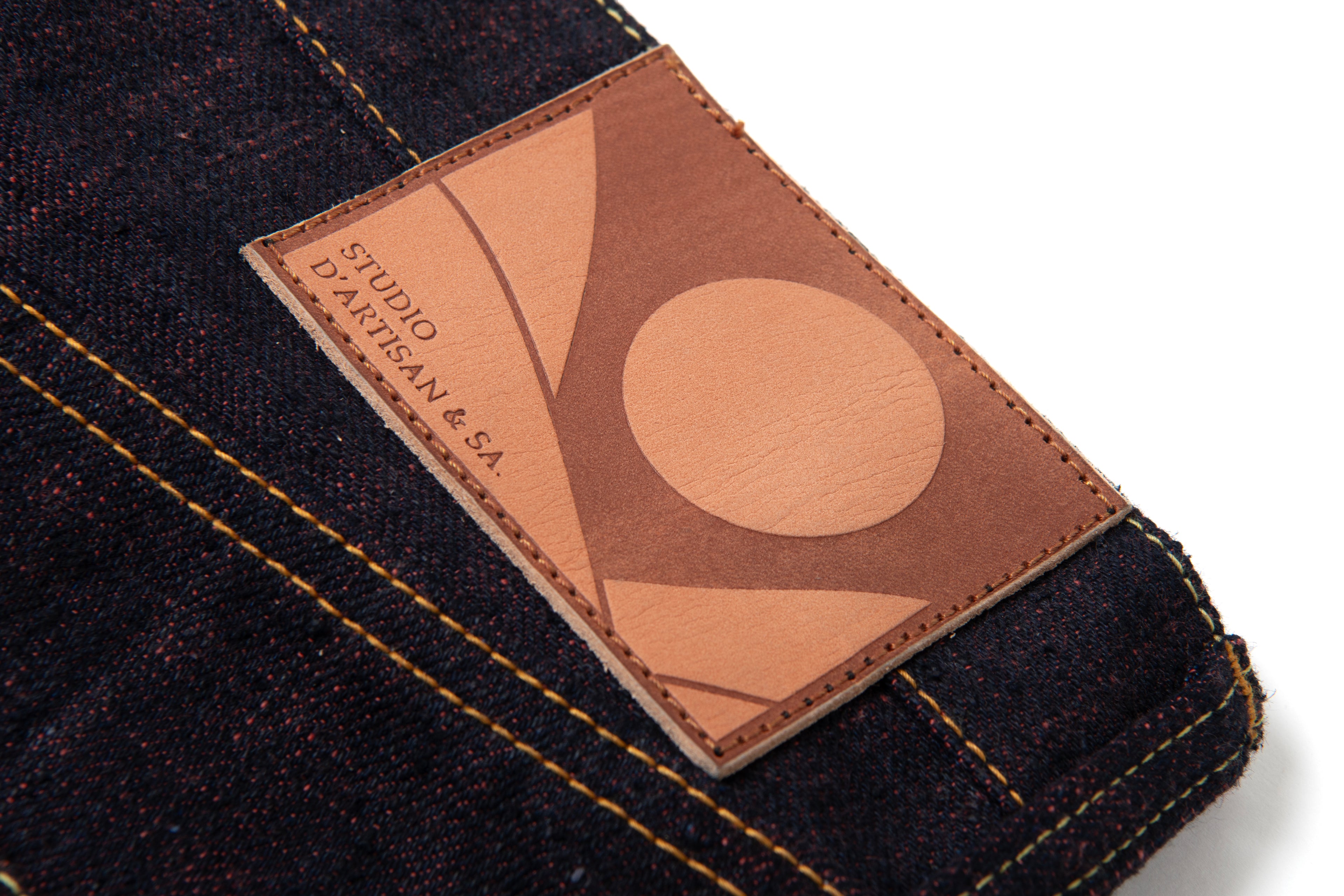 STUDIO D'ARTISAN - PRE-ORDER: GL3 HINODE 15OZ SELVEDGE JEANS MADDER ROOT DYED - REGULAR STRAIGHT D1927 - Tempo
