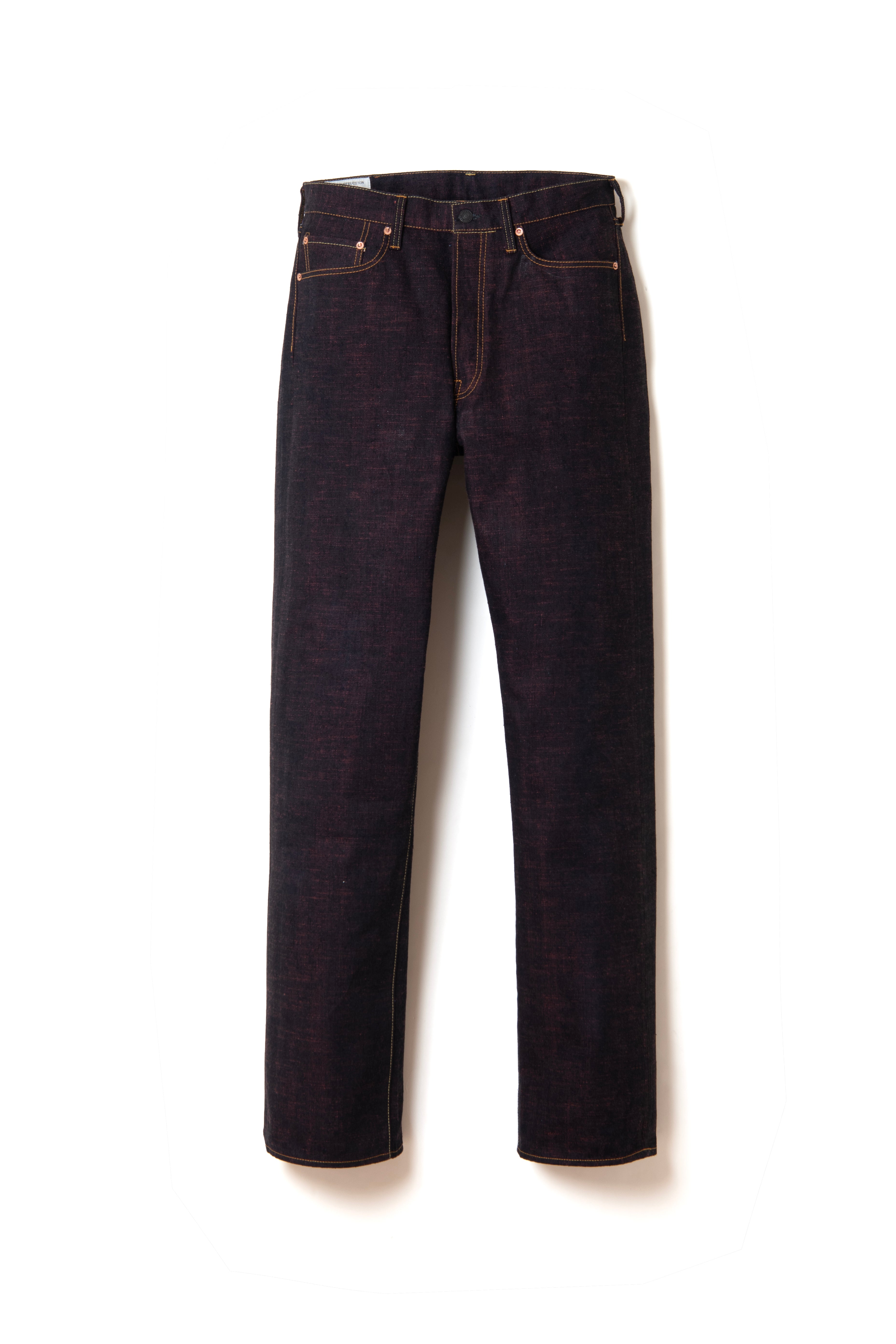 STUDIO D'ARTISAN - PRE-ORDER: GL3 HINODE 15OZ SELVEDGE JEANS MADDER ROOT DYED - REGULAR STRAIGHT D1927 - Tempo