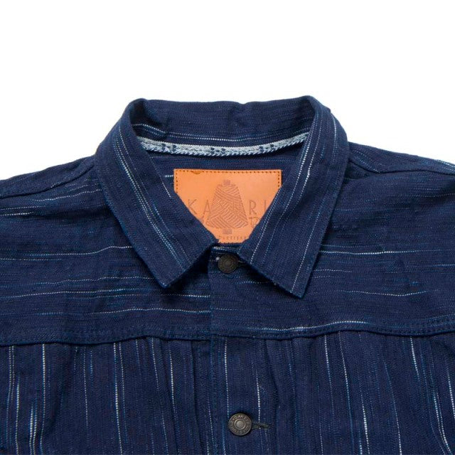 Midare Kasuri Selvedge Denim Type II Jacket - OW - Tempo