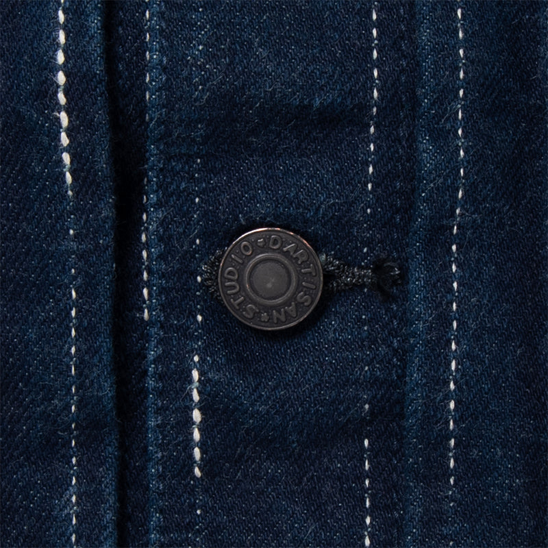 STUDIO D'ARTISAN - 14oz RAIN Kasuri Type I Selvedge Denim Jacket OW - Tempo
